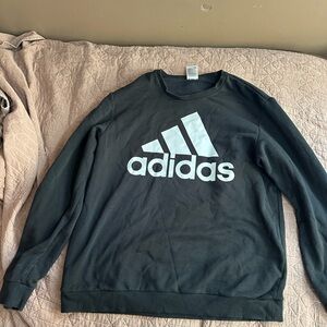 Adidas Black Crewneck Sweater